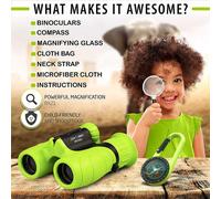 Binoculares para niños 8x21 Telescopio compacto Adecuado
