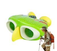 binoculares para niños,prismáticos compactos para niños,Binoculares para niños para Acampar | Binoculares de Alta resolución con Forma de búho, 5 × 25, brújula con cordón incluida para observación de