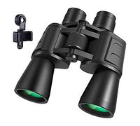 Binoculares Potentes HD Telescopio De Largo Alcance 20X50 De Gran Aumento Telescopio De Visión Nocturna con Luz Impermeable para Caza Binocularaddholder