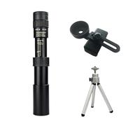 Binoculares Potentes Portátiles HD con Zoom 10-300X, Telescopio Monocular Profesional De Largo Alcance, Visión Nocturna con Poca Luz For Caza(Set-Black)