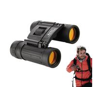 binoculares que acampan con la visión nocturna, binoculares compactos para viajar,Binoculares de visualización plegables 8x21 - Telescopios rojos ligeros de la película de la alta ampliación de la alt