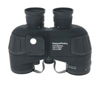 Binoculares SilteD 10X50, Náutica Marina, Impermeables, Rango de Coordenadas Totalmente Recubierto Caza y Pesca Binoculares para Acampar/Senderismo/Negro