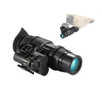 Binoculares tácticos Militares de visión Nocturna infrarroja, 1x32, con Visor monocular for Casco, Ideales for Acampar, Cazar y Seguridad.