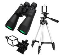 Binoculares Telescopio, 10-380x100 Potentes Binoculares Telescopio de Largo Alcance Zoom HD BAK4 Alta Magnificación Profesional para la Caza,6
