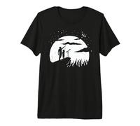 Binoculares telescopio Planetas Padre e Hijo astronomía Camiseta Premium