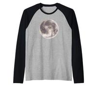 Binoculares telescopio Planetas Teacher Luna-astronomía Camiseta Manga Raglan