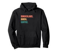 Binoculares Vintage Aves Amantes del café Sudadera con Capucha