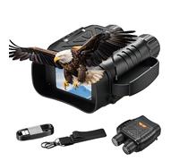 Binoculares Visión Nocturna, 20MP Prismáticos de Infrarrojos Digital Visor Nocturno Rango de 800m con LCD TFT de 2.8", Recargable y Zoom Digital 10X, Adecuado para la Caza, Camping