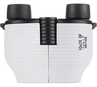 Binoculars 10X25 Fully-Focus Focus-Free Binoculars High Power HD Mini Portable Telescope (Color : White)