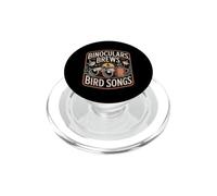 Binoculars Brews & Bird Songs observación Aves café PopSockets PopGrip para MagSafe