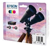 BINOCULARS MULTIPACK 4-COLOURS 502 INK BLACK 4.6ML - CMY 3.3 ML