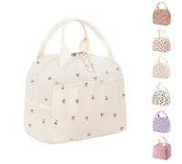 Binoster Lonchera térmica para mujer, bolsa de almuerzo para adultos y niños, bonita bolsa de almuerzo para niñas, para el trabajo, escuela, picnic, viajes, playa, regalos para mujeres, esposa, cosas