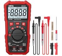 BINTA Multímetro Digital 4000 Cuentas Polimetro Digital, Mide Tensión CA/CC, corriente CA/CC,Resistencia, Diodo, Transistor, Continuidad, Batería, Frecuencia, Capacitancia, NCV con Cables de Prueba