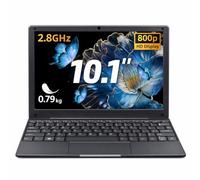 BINTEC Mini laptop portátil ultrafina de 10.1 pulgadas, procesador Celeron N4020 (hasta 2.8 GHz), 8 GB de RAM DDR4, peso de solo 0.8 kg, cámara web integrada, WiFi, fácil de transportar (gris, 8G +