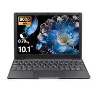 BINTEC Mini laptop portátil ultrafina de 10.1 pulgadas, procesador Celeron N4020 (hasta 2.8 GHz), 8 GB de RAM DDR4, peso de solo 0.8 kg, cámara web integrada, WiFi, fácil de transportar (gris, 8G +