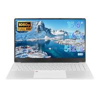 BINTEC Ordenador portátil SSD DDR4 de 15.6 pulgadas, 16 GB, 512 GB, con procesador Celeron N5095 (hasta 2.9 GHz), pantalla FHD 1920 x 1080, teclado retroiluminado, Bluetooth 4.2, WiFi, cámara web, USB