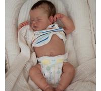 Binxing Yts Muñeca Reborn Bebé 48cm Silicona Suave Vinilo 18 Pulgadas Muñecas Reborn Realistas Recién Nacidas Magnéticas Boca Naturales Juguetes Hechos a Mano Muñecas Reborn Bebés Navidad Cumpleaños