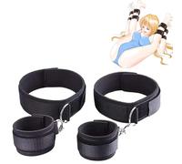 binxliuxo 1SET Conjunto de Ropa de Fitness para Parejas, Cinturones de Fitness y Accesorios-Negro