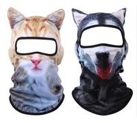 binxliuxo 2PCS 3D Funny Stand Ears Cute Animal Cat Dog Ski Balaclava Face Mask Music Festivals,Halloween,Party Outdoor Activities,Raves