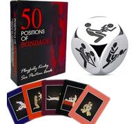 binxliuxo Card Games for Couples - 50 Poses - Dating & Night Card Games - Gifts for Adults(Give Away a Dice as Gifts)