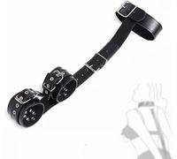 binxliuxo Correas de Fitness de Cuero 1pc, Correas Ajustables interactivas B - D - S - m, adecuadas para Gimnasia de Cuello y Manos