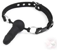 binxliuxo KUGEKI 1 Unidad de tapón de Bloqueo de Silicona con Boca Abierta, Color Negro, B * M - d * s, Juguete para Disparar con Boca Profunda