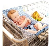 BINXY BABY Cesta de la compra Hamaca | Original | Sostiene todos los modelos de asientos de coche | Portabebés ergonómico + posicionador (flecha azul)