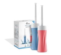 Bio Bidet | Bidé personal de viaje portátil para llevar, botella extra Peri para el cuidado femenino posparto y recuperación perineal, paquete de 2, aguamarina y rosa, aguamarina y rosa