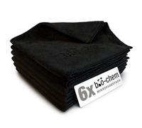 Bio-Chem | 6 paños de Microfibra de 40 x 40 cm | Paño de Limpieza, Trapo de Limpieza, Trapo de Limpieza para Ventanas, paños de Microfibra sin Pelusas, Absorbente y Suave