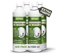 Bio-Chem - Desatascador de desagües líquido 4L que elimina pelos y suciedad, actúa incluso con agua estancada, alta concentración hasta 20 usos