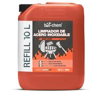 Bio-chem - Limpiador acero inoxidable 10L - Cocina acero inoxidable horno microondas cocina acero inoxidable - Desengrasante cocina decapador horno