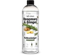 bio-chem - Limpiador antical concentrado 750 ml, aroma Romero y Jengibre - Limpieza de cal y marcas de agua en baños, duchas, lavabos y grifos - Hasta 3L de limpiador