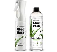 bio-chem - Limpiador antical concentrado 750 ml + vaporizador perfumado Flowra Aloe Vera - Limpieza de cal y marcas de agua en baños, duchas, fregaderos y grifos