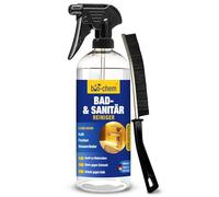 Bio-Chem - Limpiador de Baños e Inodoros 750ml + cepillo para juntas - Productos de limpieza doméstica para duchas, lavabos e inodoros - Limpiador de baños antical y antimoho