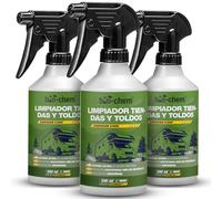 bio-chem - Limpiador para toldos, capotas y techos de Tiendas 3 x 500 ml - Producto para el Lavado de toldos, caravanas, techos de Coches - Producto Textil Respetuoso con el Medio Ambiente