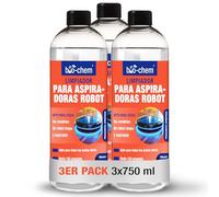 Bio-Chem - Limpiador Robot friegasuelos 3X 750ml con Vaso dosificator - Limpiador económico y ecológico para Robot Aspirador y fregasuelos de Todas Las Marcas