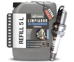 bio-chem Limpiador ultrasónico para talleres, 5L concentrado | Uso profesional en talleres e industrias - Producto para carburadores, piezas mecánicas y componentes electrónicos