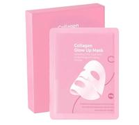 Bio Colágeno Facial Mascarillas, Reafirmante Colágeno Iluminadora Mascarillas, Hidratante Reafirmante Iluminadora Colágenos M-ascarilla, Profunda Hidratación Reduce Líneas Expresión M-ascarilla
