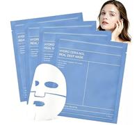 Bio Collagen Real Deep Mask,4 x Mascarilla Nocturna Hidratante,Hidratación | Mascarillas Colageno Facial,Mascarilla Facial de Hidratación Profunda con Colágeno,Minimiza Poros