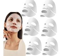 Bio-Collagen Real Deep Mask,Hydrating Overnight Mask,Collagen Mask for Face,Collagen Reverse Film Volume Peel off Mask,Bio Collagen Face Mask,Pure Collagen Films (6pcs)