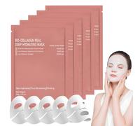 Bio Collagen Real Deep Mask, Mascarilla Facial de Colágeno Hidratante y Reafirmante, Mascarilla Coreana Noche con Ácido Hialurónico y Niacinamida, Antiedad, Luminosidad y Cuidado Nutritivo (F)