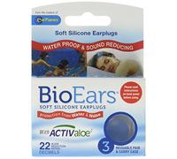 Bio Ears - Tapones para los oídos de silicona suave (9 pares (3 paquetes)