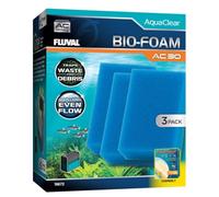 Fluval Bio-Foam Azul para Filtro Mochila para Acuario AquaClear AC30, 3 pc