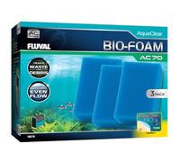 Fluval Bio-Foam Azul para Filtro Mochila para Acuario AquaClear AC70, 3 pc
