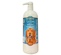 Bio-Groom So Easy 2 en 1 Champú y Acondicionador - Champú y Acondicionador para perros y cachorros, Detangling Dog Wash for Grooming, sin jabón, concentración 12:1 - Refrescante Fruit Scent - 946 ml