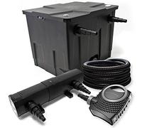 Bio-Kit de filtración con filtro UV, 36 w 12000l clarificador 115W, bomba y 25 m Jardin