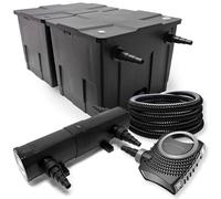 Bio-Kit de filtración con filtro UV Esterilizador 60000l w equivalente bomba 18 y 25 m jardin