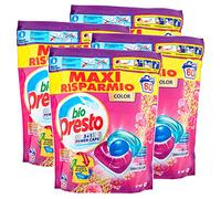 Bio Presto Power Caps Color - Detergente quitamanchas en cápsulas para lavadora para prendas de color, eficaz incluso a bajas temperaturas, 240 lavados