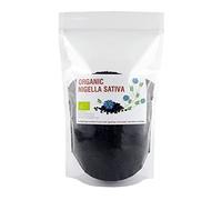 BIO Semilas negras molidas, Comino Negro 900g, Nigella orgánica semilla, Nigella Sativa