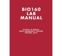 BIO160 Lab Manual